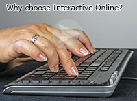 computer keyboard in use